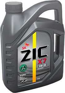 Моторное масло  ZIC  X7  5W30 SP  GF-6 (синт.) 4 л. 