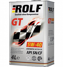 Моторное масло  ROLF  GT 5W-40  SN/CF синт.  4л 