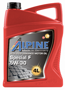 Моторное масло  ALPINE  Special F 5W-30  A5/B5 SL синт  4л 