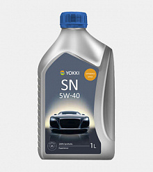 Моторное масло  YOKKI  5w-40  SN/CF (синт) Experience (пластик)  1л 