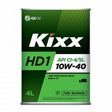 Моторное масло  KIXX  10w40  HD1 CI-4 синт  4л 