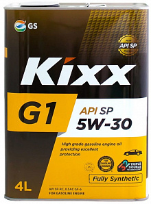 Моторное масло  KIXX  5w30  G1 SP синт  4л 