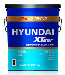 Моторное масло  Hyundai  XTeer HD Ultra 10W40  CK-4/SL  20л 