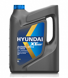 Моторное масло  Hyundai  XTeer D700 5W30  C2/C3 ( Diesel Ultra 5W30 C3) 6л 