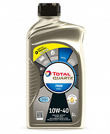 Моторное масло  TOTAL  Quartz Diesel 7000  10W-40  A3/B4  SN/CF п/синт.  1л 