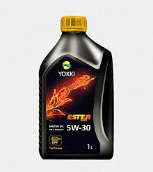 Моторное масло  YOKKI  SAE 5w-30  SN/CF (синт) Ester  1л 