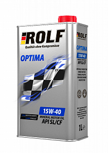 Моторное масло  ROLF  Optima SAE 15w40 Sl/CF минер  1л 
