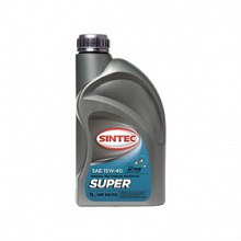 Моторное масло  Sintec  Супер SAE 15w40  SG/CD п/синт.  1л 
