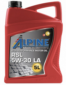 Моторное масло  ALPINE  RSL 5W-30 LA  C2/C3 SN/CF синт  5л 